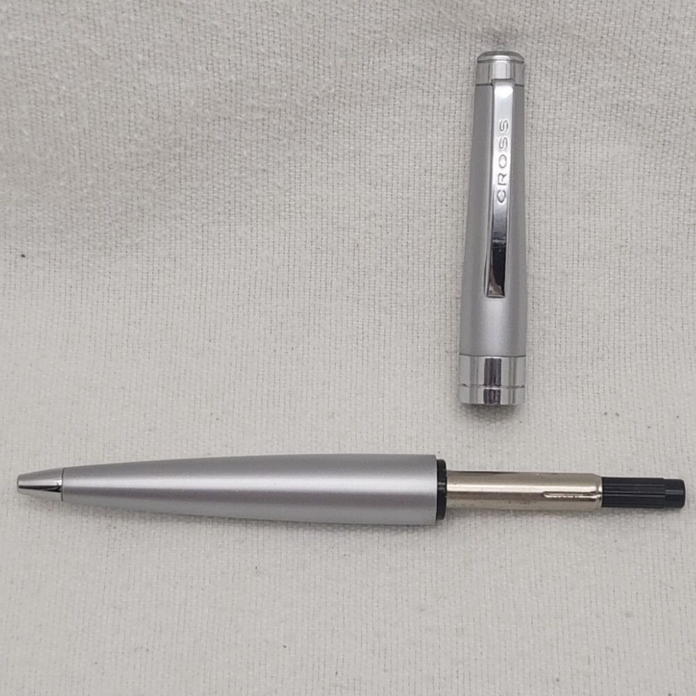 Pen Cross Classic Century Satin Silver-Tone Finish Twist Style Vintage Works